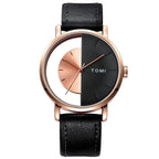 TOMI T-080 Unisex Watch Half Transparent