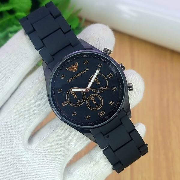 Imported Rubber-Strap Quartz Watch