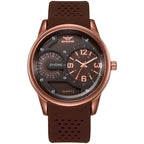 Dual Dial Rubber Watch