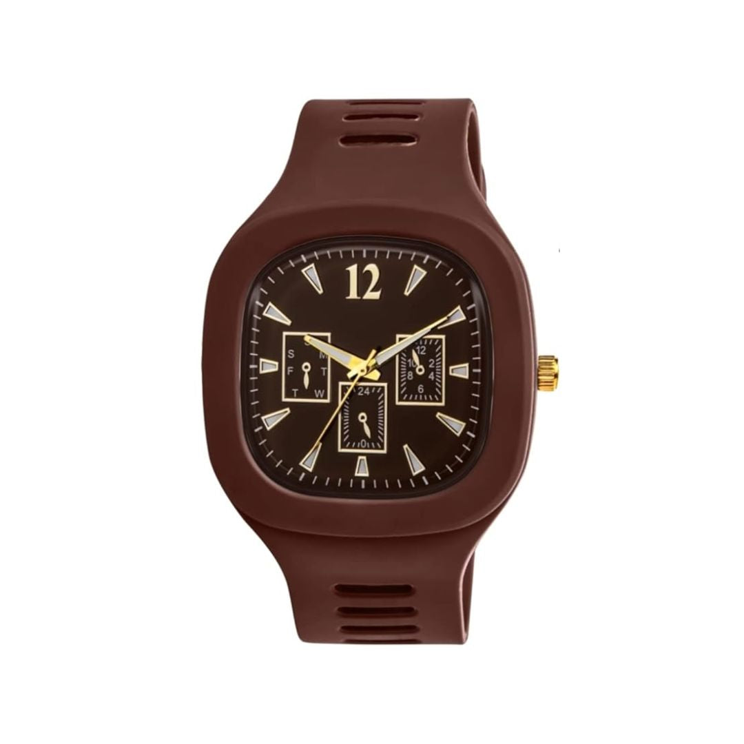 Square Rubber Watch