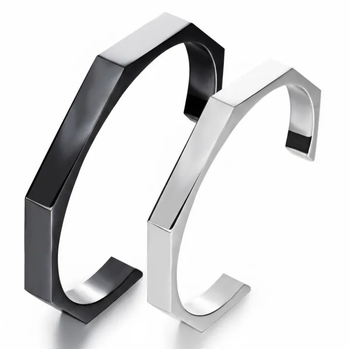 Pack of 2 Hexa Steel Handcuff Bracelets for Men & Boys