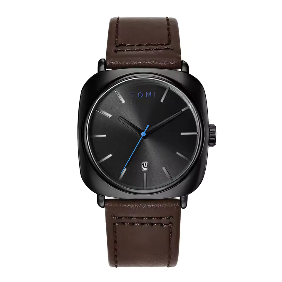 Tomi Coffee Square Dial Watch