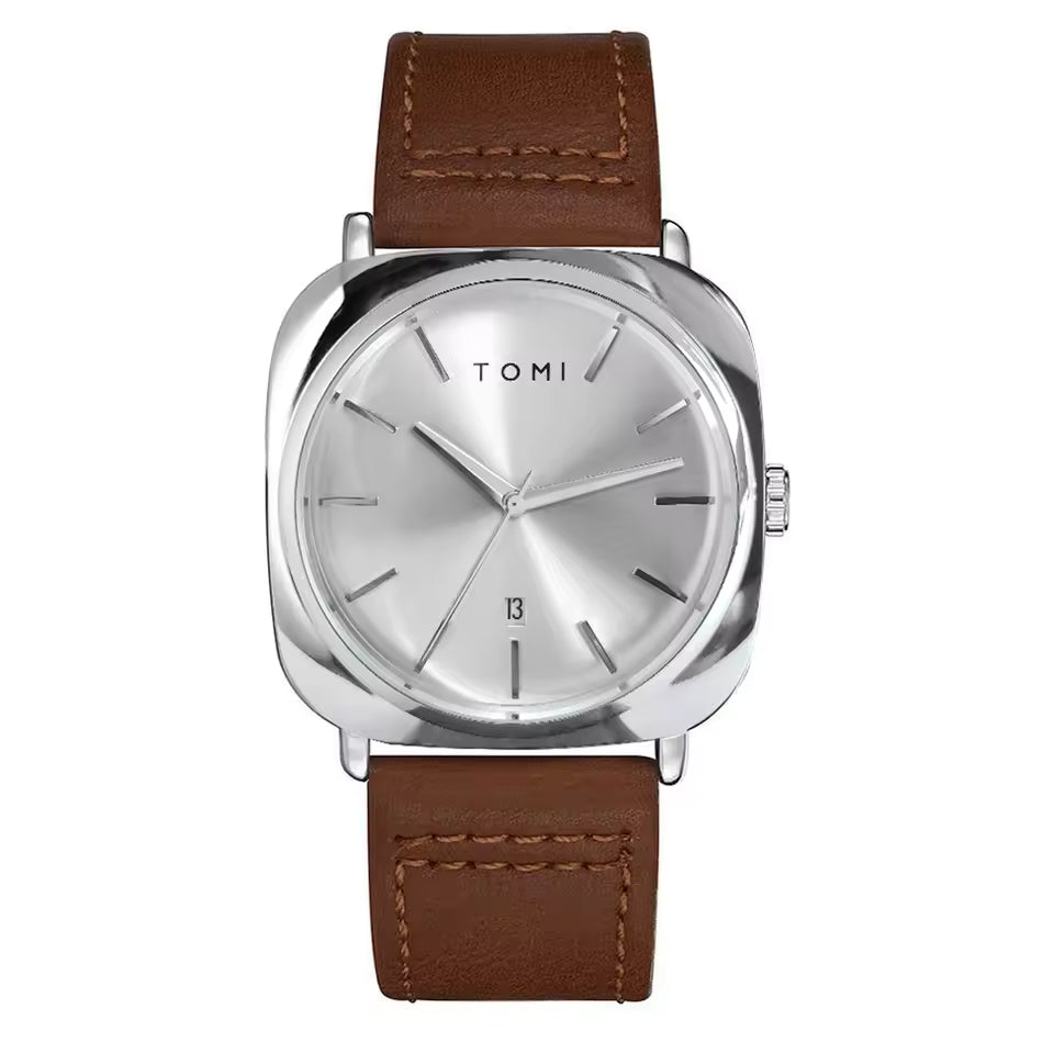 Tomi Coffee Square Dial Watch