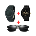2 Stylish Watches & Sunglasses Combo Deal