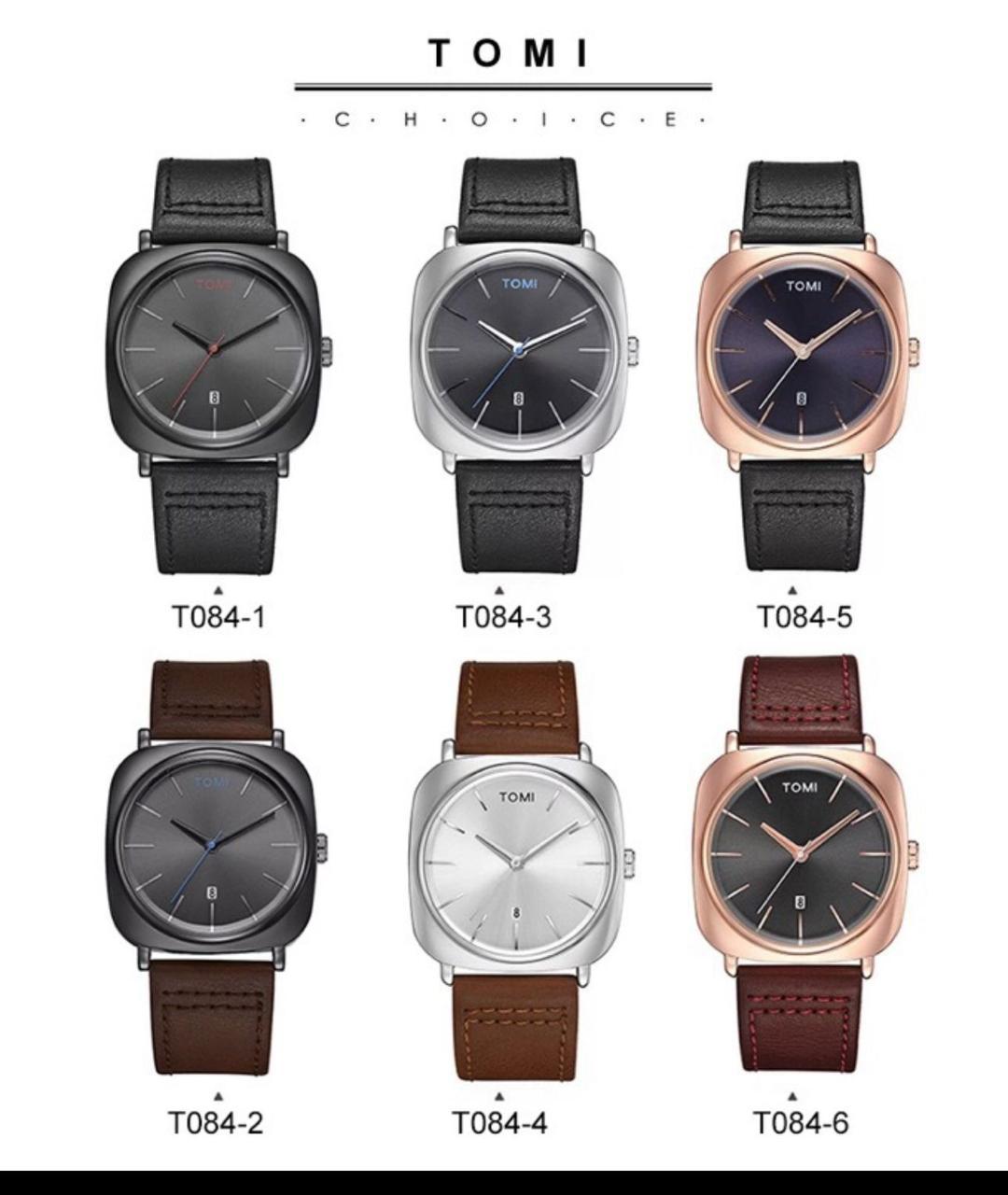 Tomi Coffee Square Dial Watch