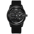 Dual Dial Rubber Watch