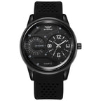 Dual Dial Rubber Watch