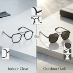 Boss Transition Glasses – Premium Photochromic UV Protection Eyewear