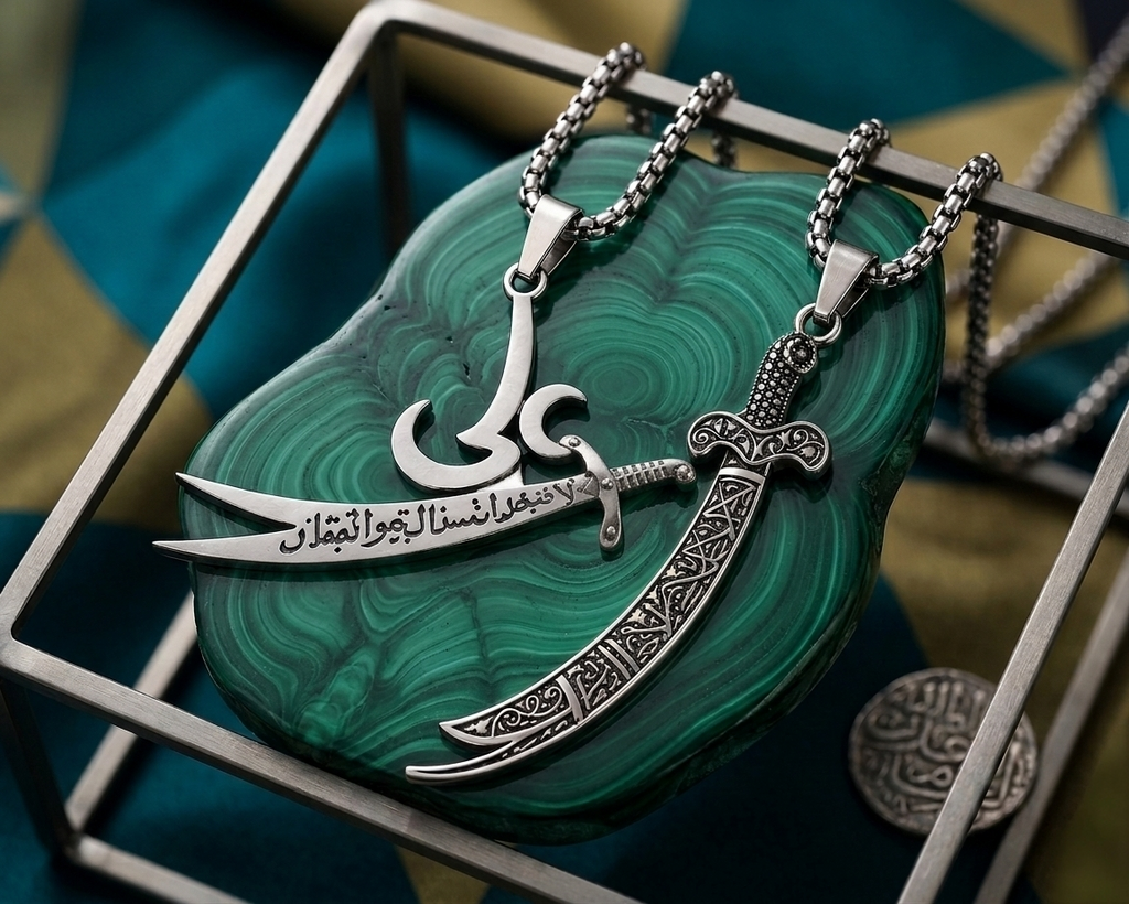 Ali Zulfiqar & Sword Pendant Combo – Buy 1 Get 1 Free