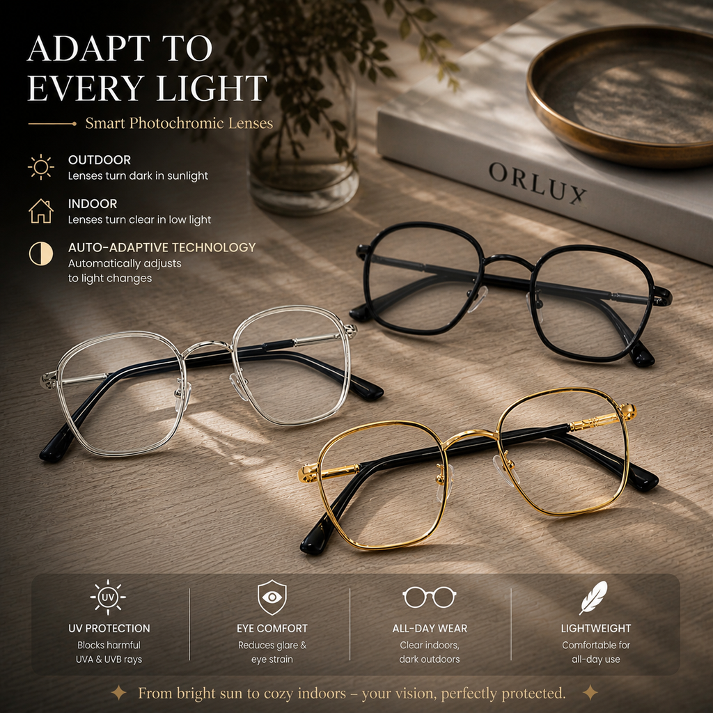 Solar Intelligent Glasses – Photochromic UV Protection
