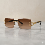 Luxury Rimless Gradient Sunglasses For Men & Women