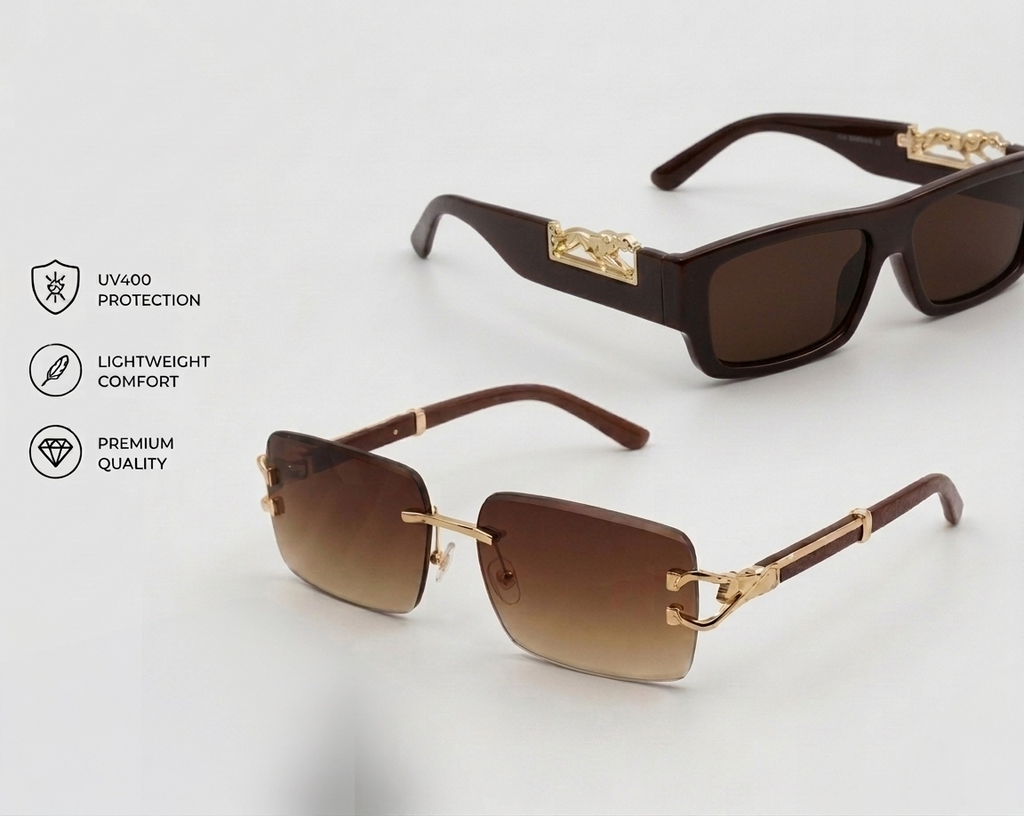 2-in-1 Luxury Panther Collection – Exclusive Sunglasses Combo Deal