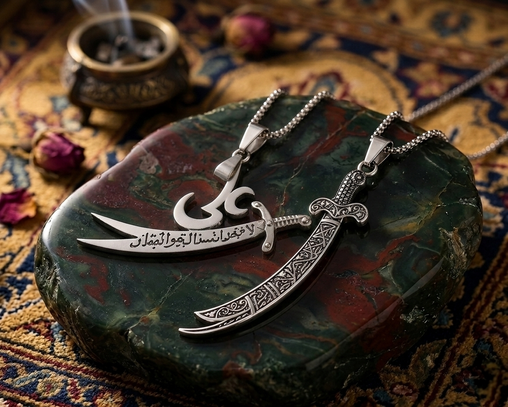 Ali Zulfiqar & Sword Pendant Combo – Buy 1 Get 1 Free