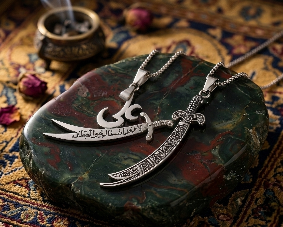 Ali Zulfiqar & Sword Pendant Combo – Buy 1 Get 1 Free