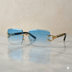 Luxury Rimless Gradient Sunglasses For Men & Women