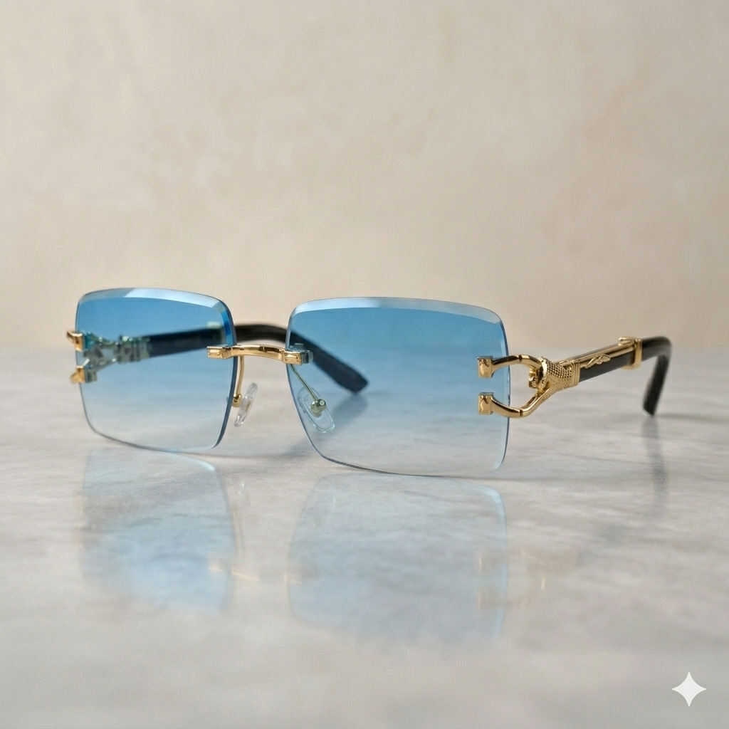 Luxury Rimless Gradient Sunglasses For Men & Women